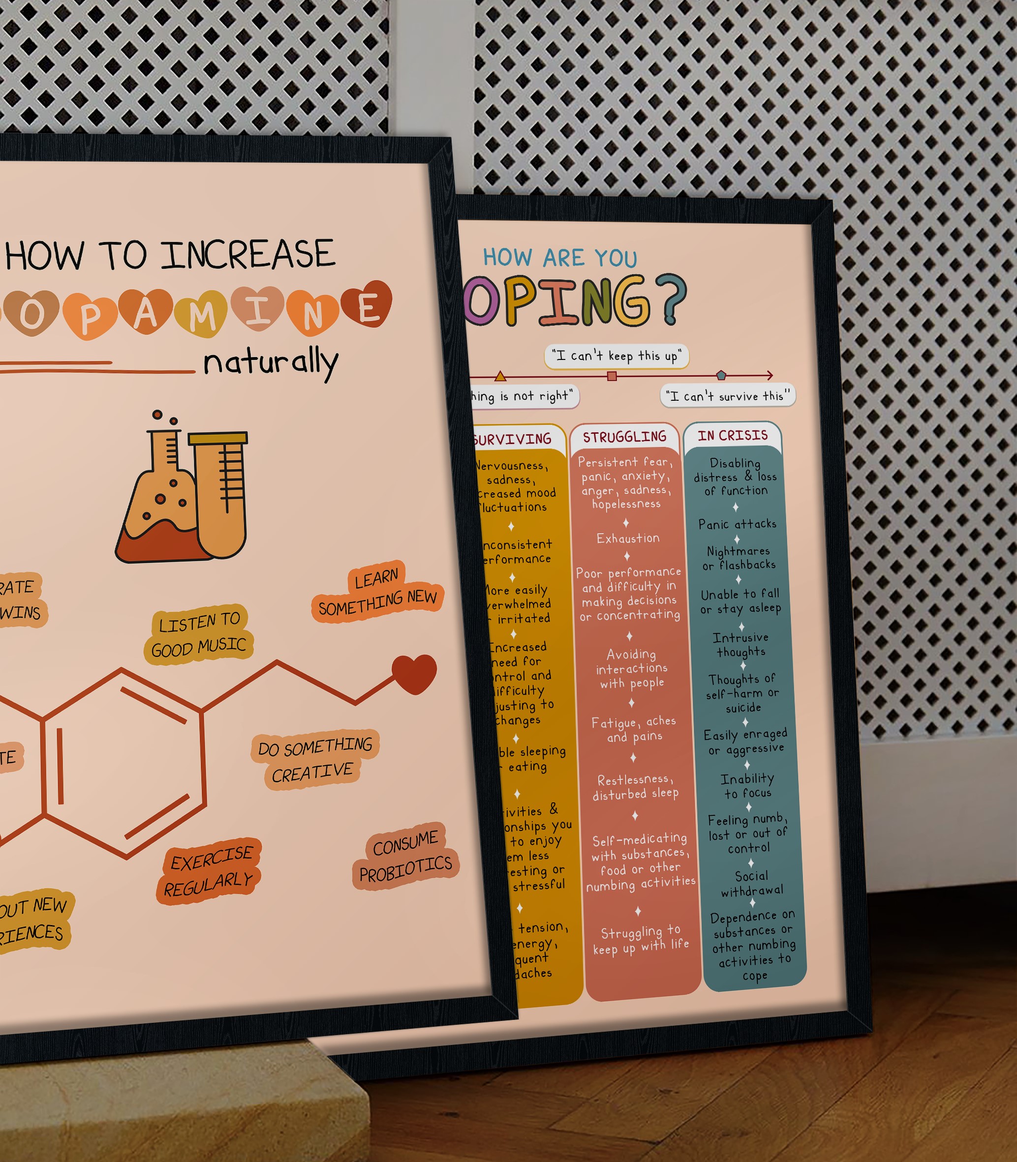 Increase Dopamine Boho Mental Health Printable - Image 3