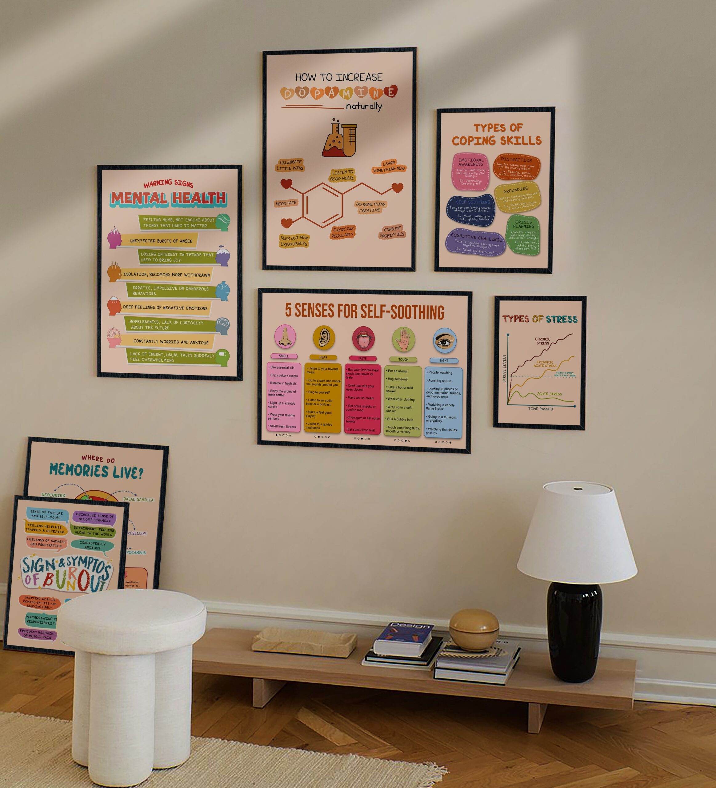 Increase Dopamine Boho Mental Health Printable - Image 6