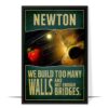 Isaac Newton Inspirational Quote Wall Art