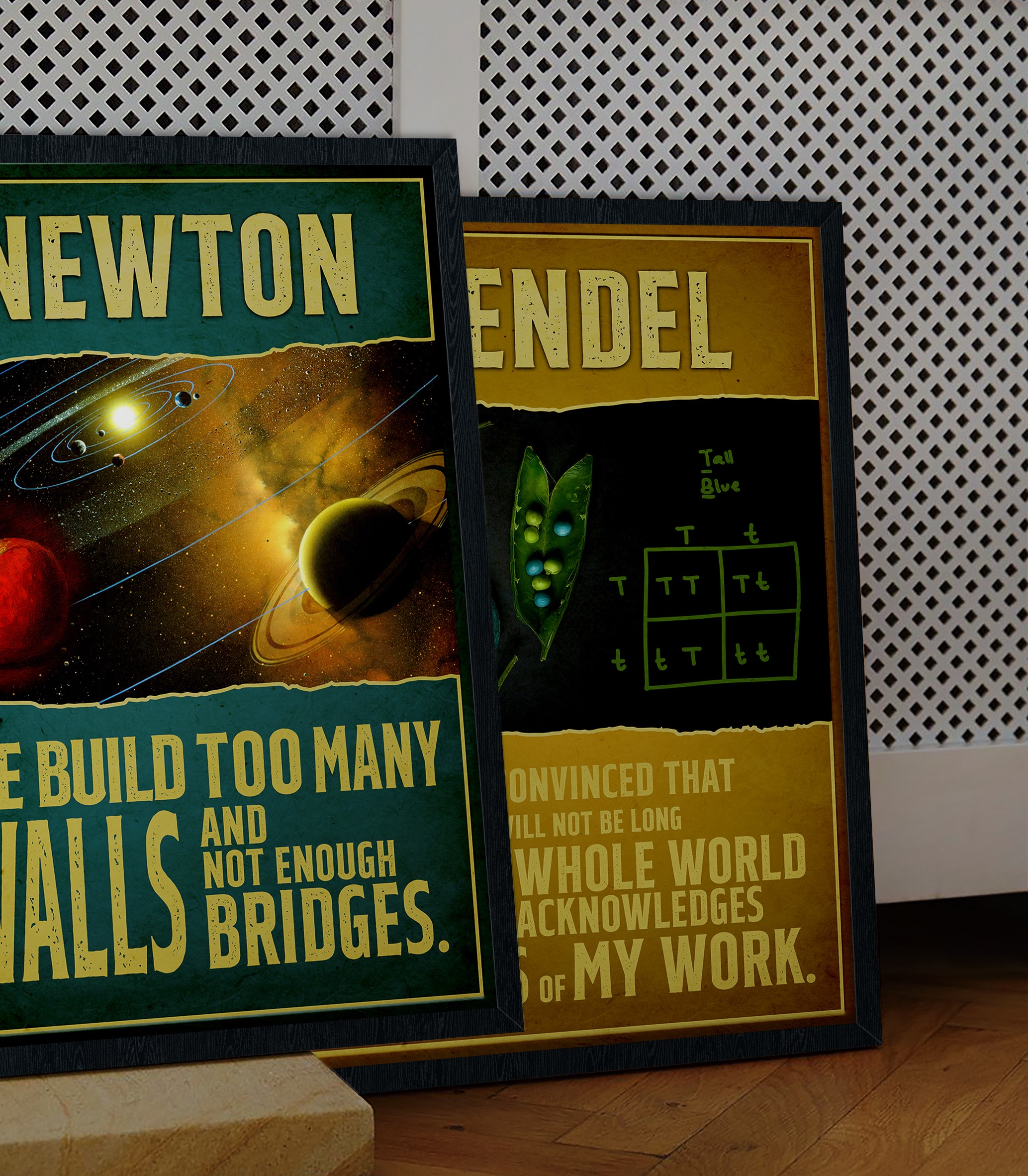 Isaac Newton Scientist Inspirational Quote Wall Art - Image 3