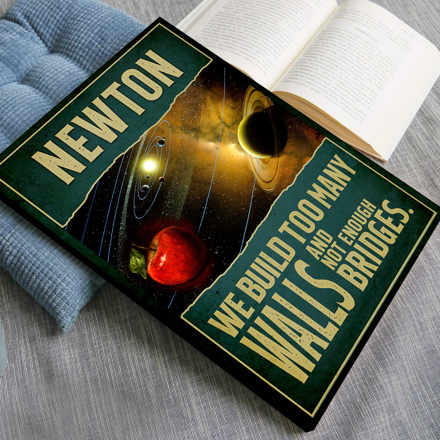 Isaac Newton Scientist Inspirational Quote Wall Art - Image 4