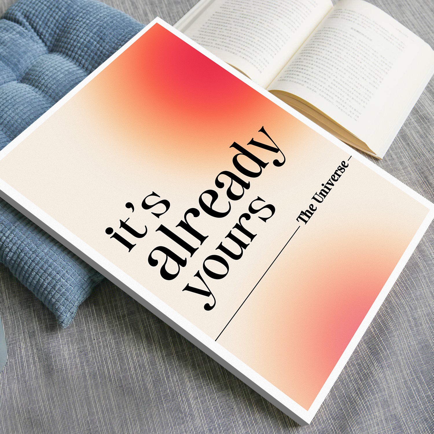 It's Already Yours Pink Mental Health Aura Wall Art - Image 4