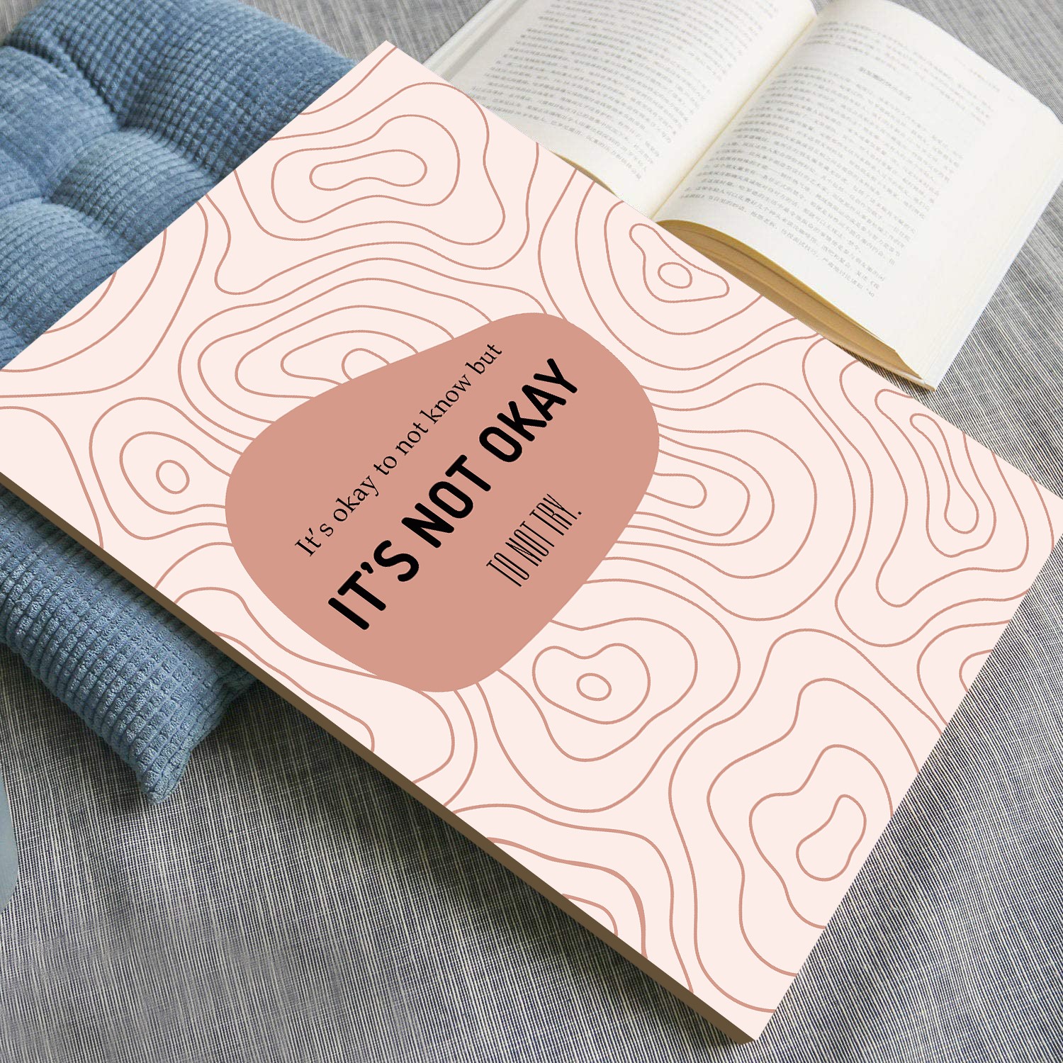 It's Not Okay Growth Mindset Motivational Wall Art - Image 4