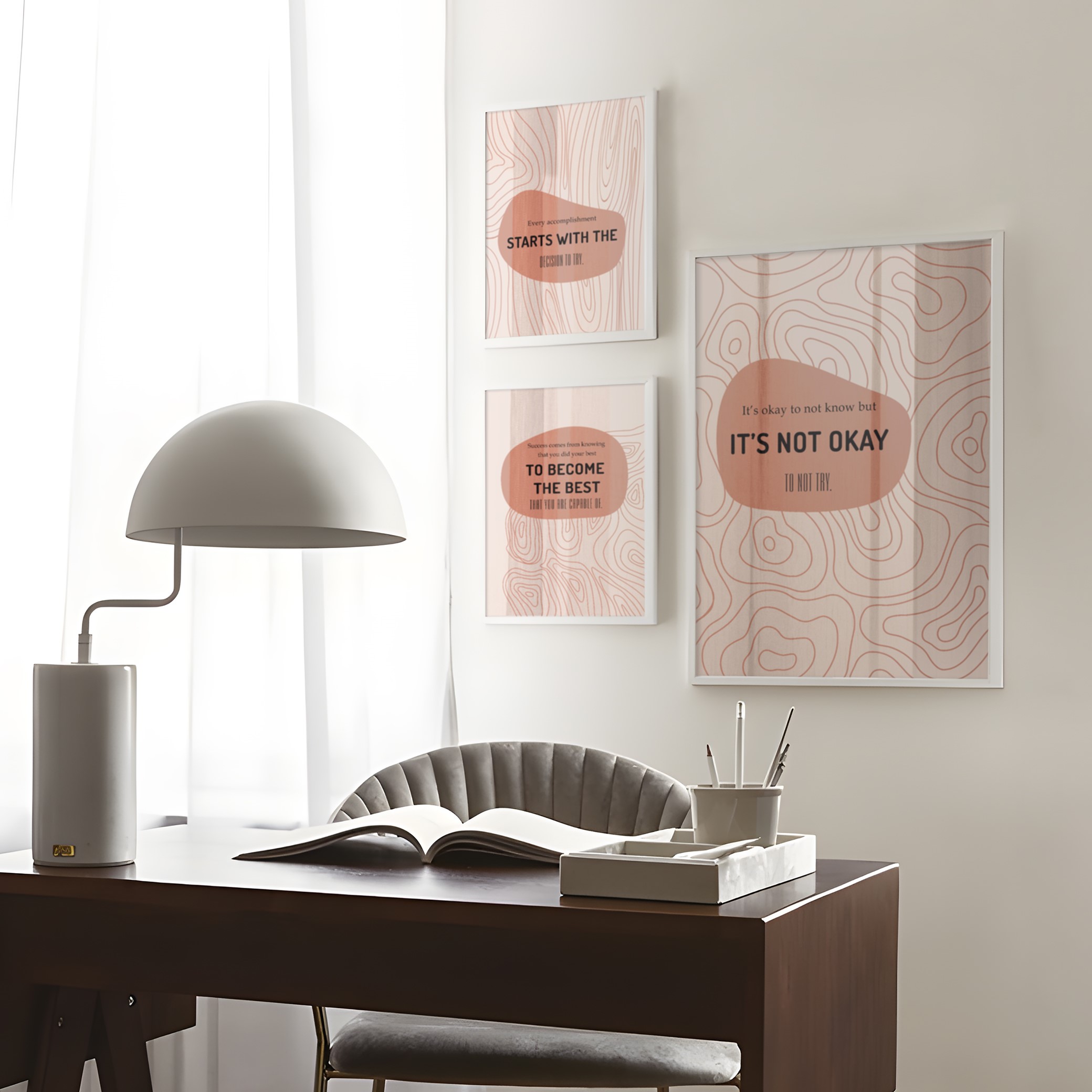 It's Not Okay Growth Mindset Motivational Wall Art - Image 6