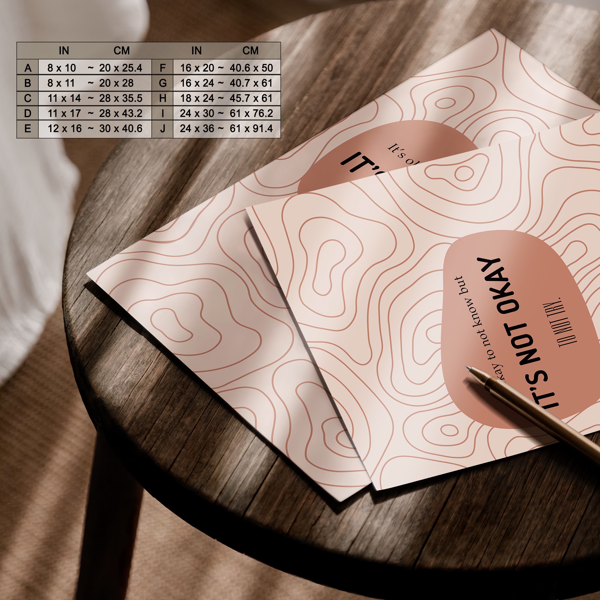 It's Not Okay Growth Mindset Motivational Wall Art - Image 7