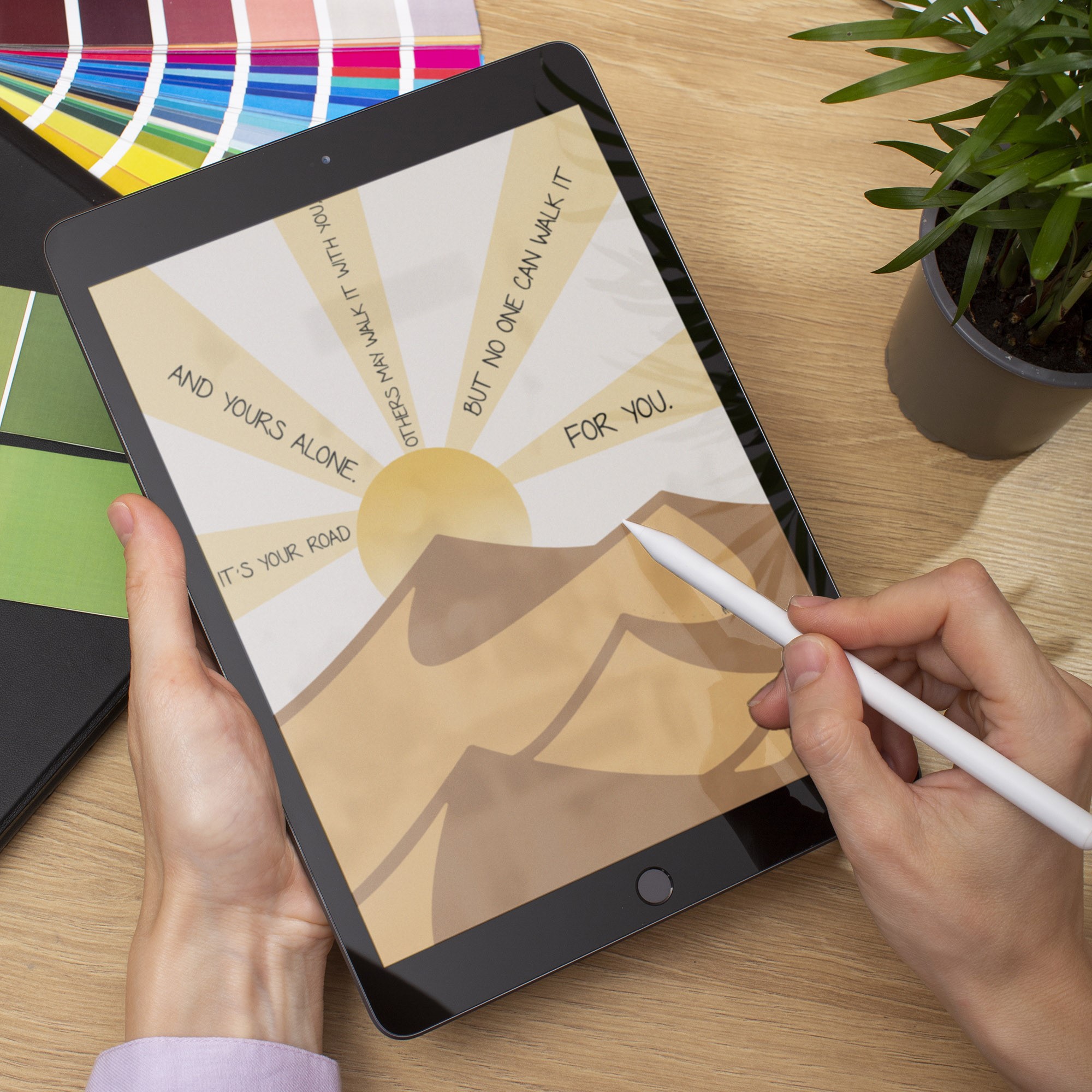 It's Your Road Inspirational Rumi Quote Wall Art - Image 3