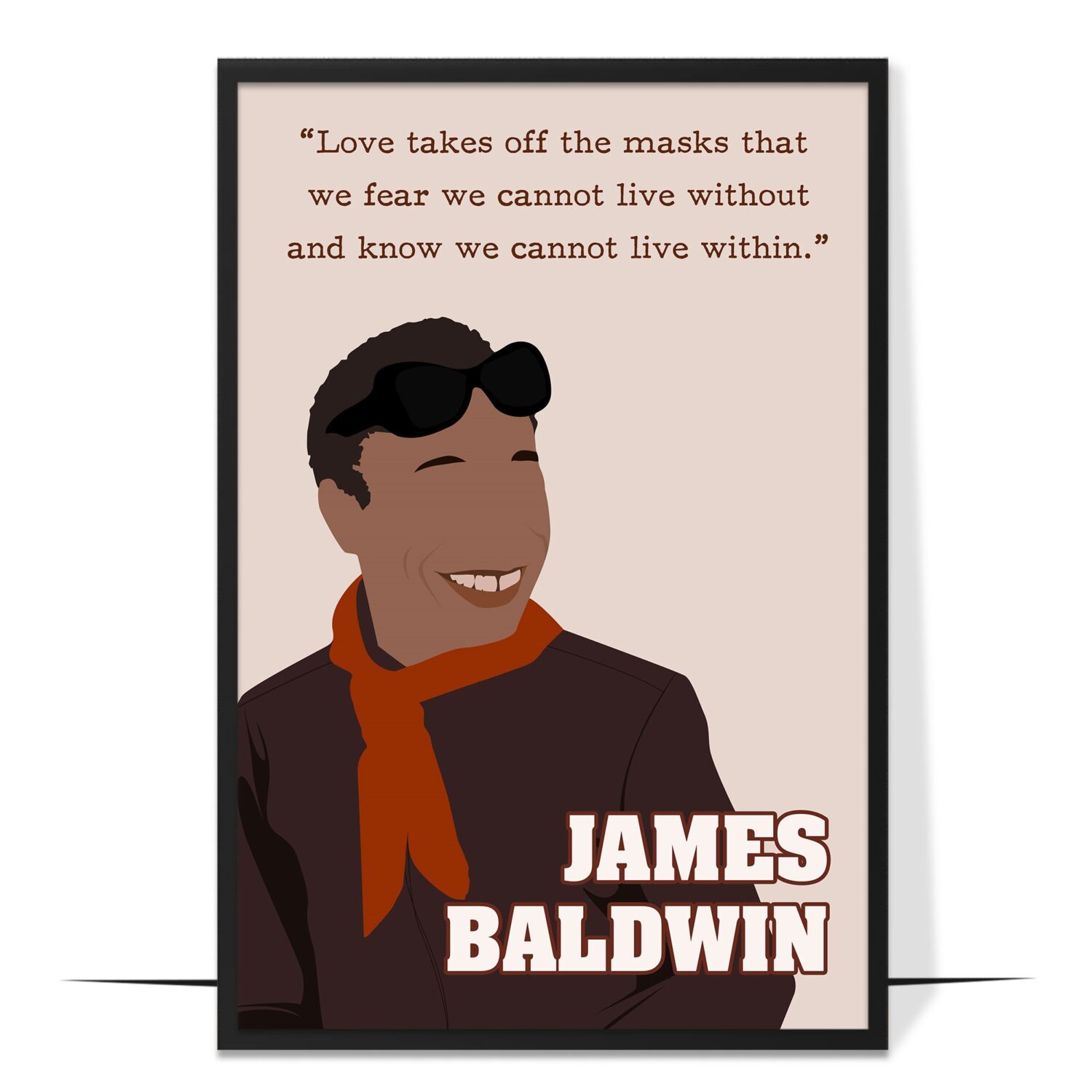 James Baldwin Hand-drawn Pride Wall Art