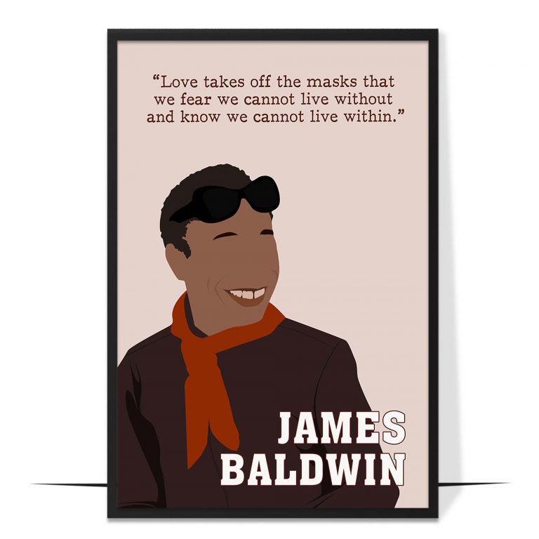 James Baldwin Hand-drawn Wall Art