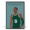 Jayson Tatum Hand-drawn Basketball Wall Art