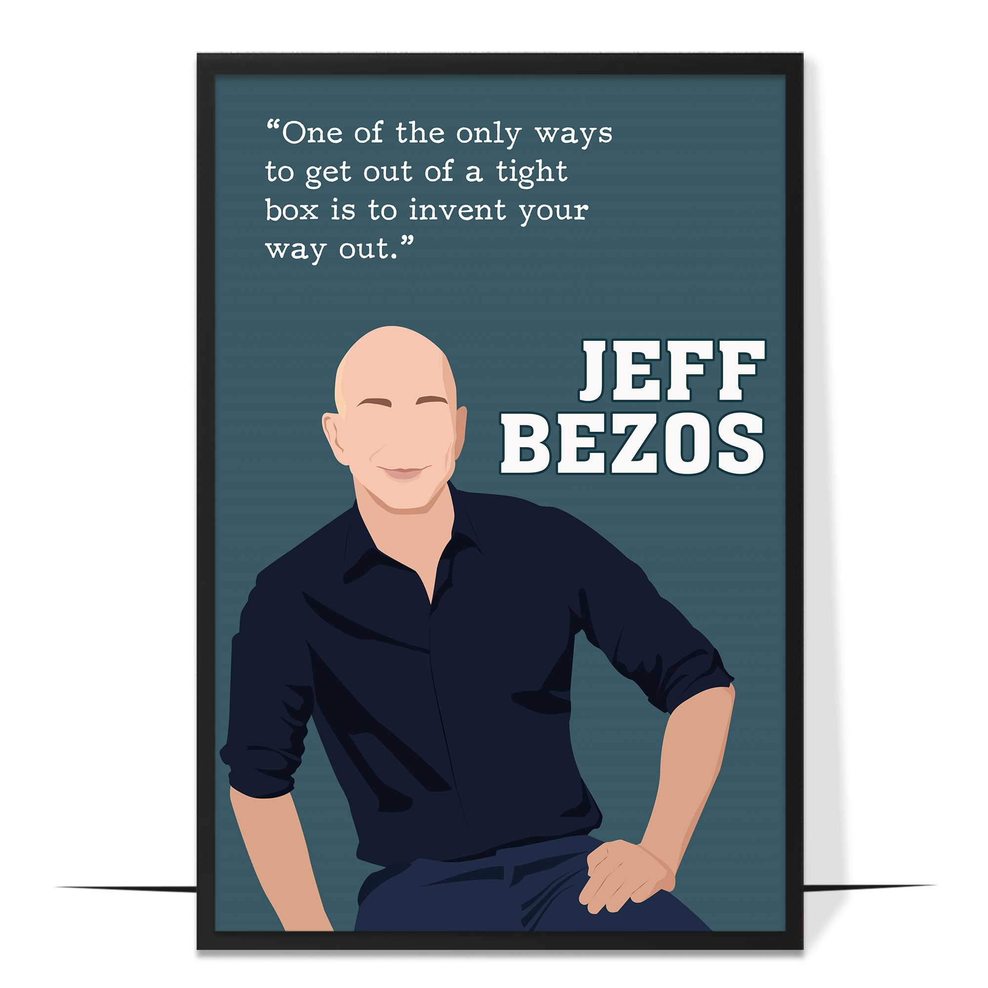 Jeff Bezos Businessman Hand-drawn Wall Art