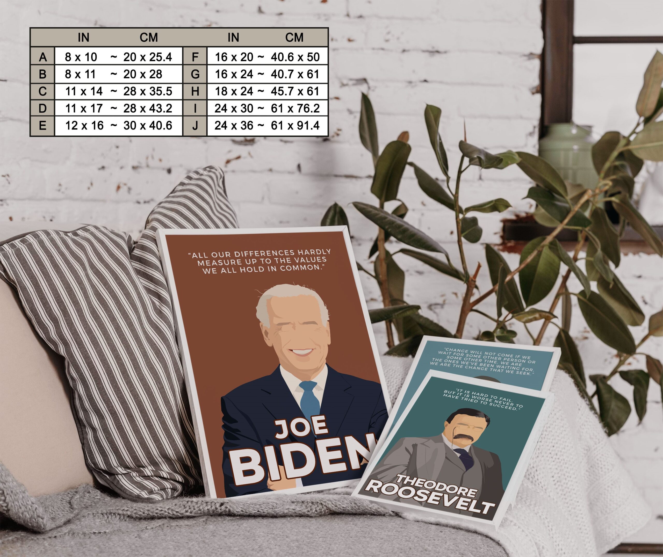 Joe Biden Motivational Quote Wall Art - Image 7