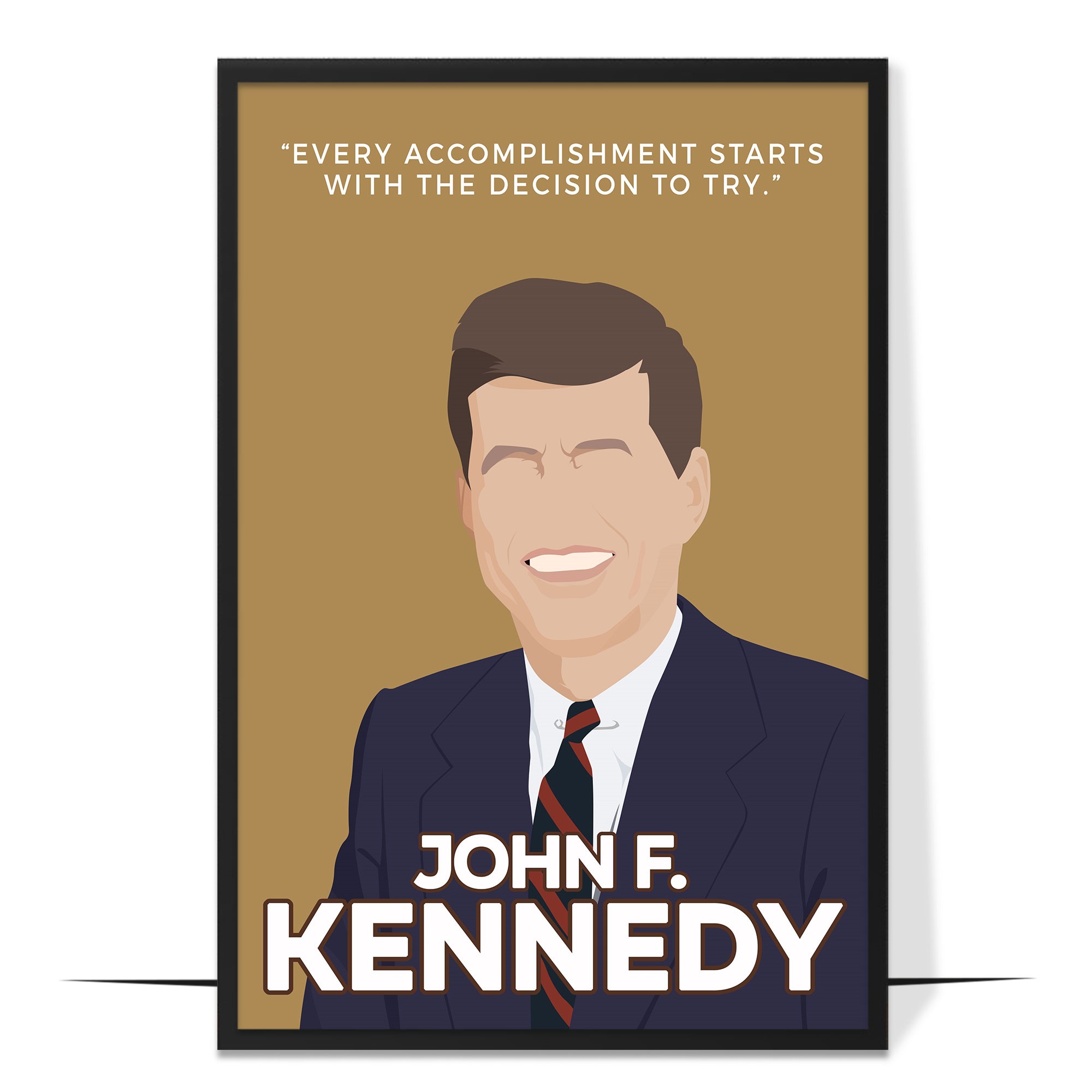 John Kennedy Hand-drawn Wall Art