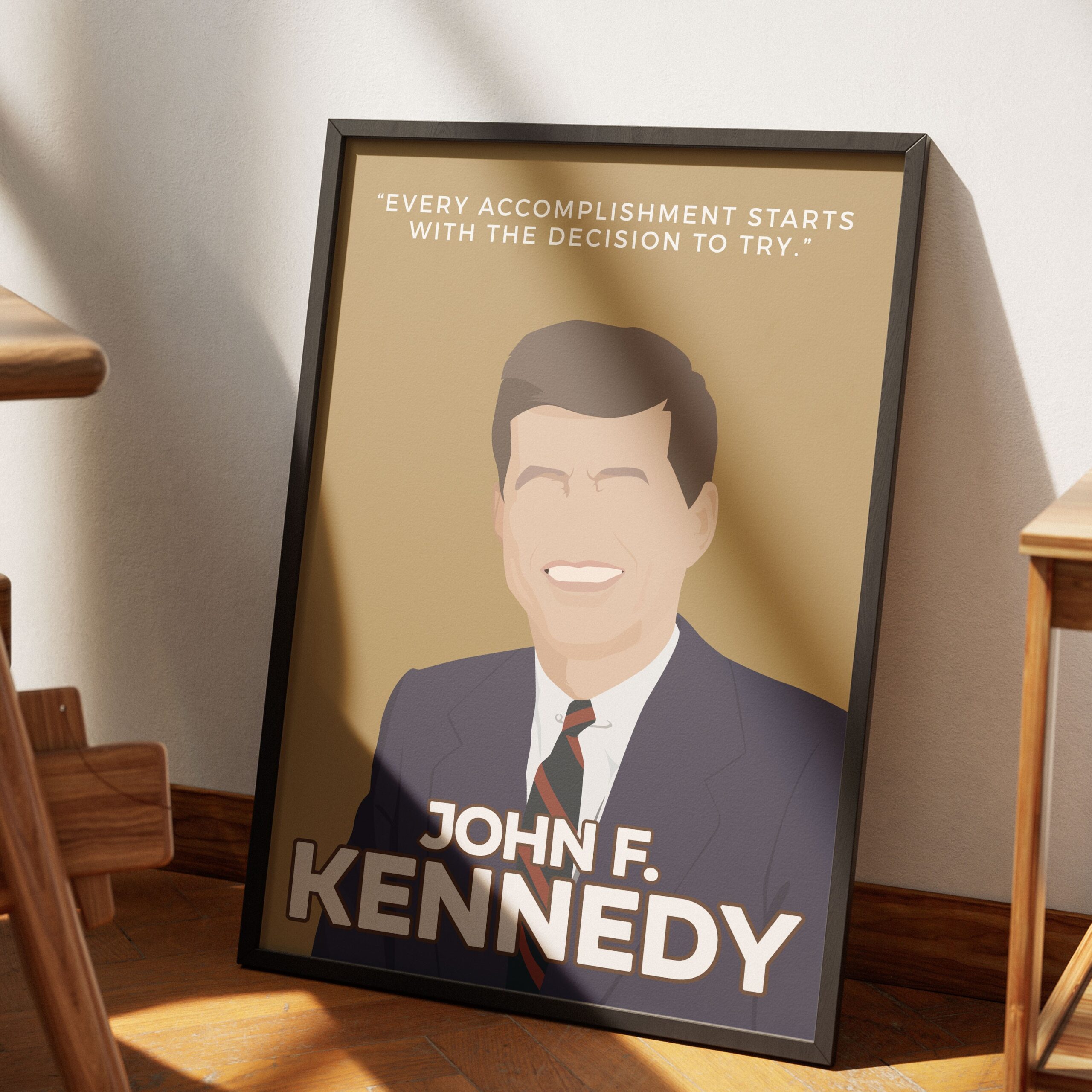 John Kennedy Motivational Quote Wall Art - Image 4