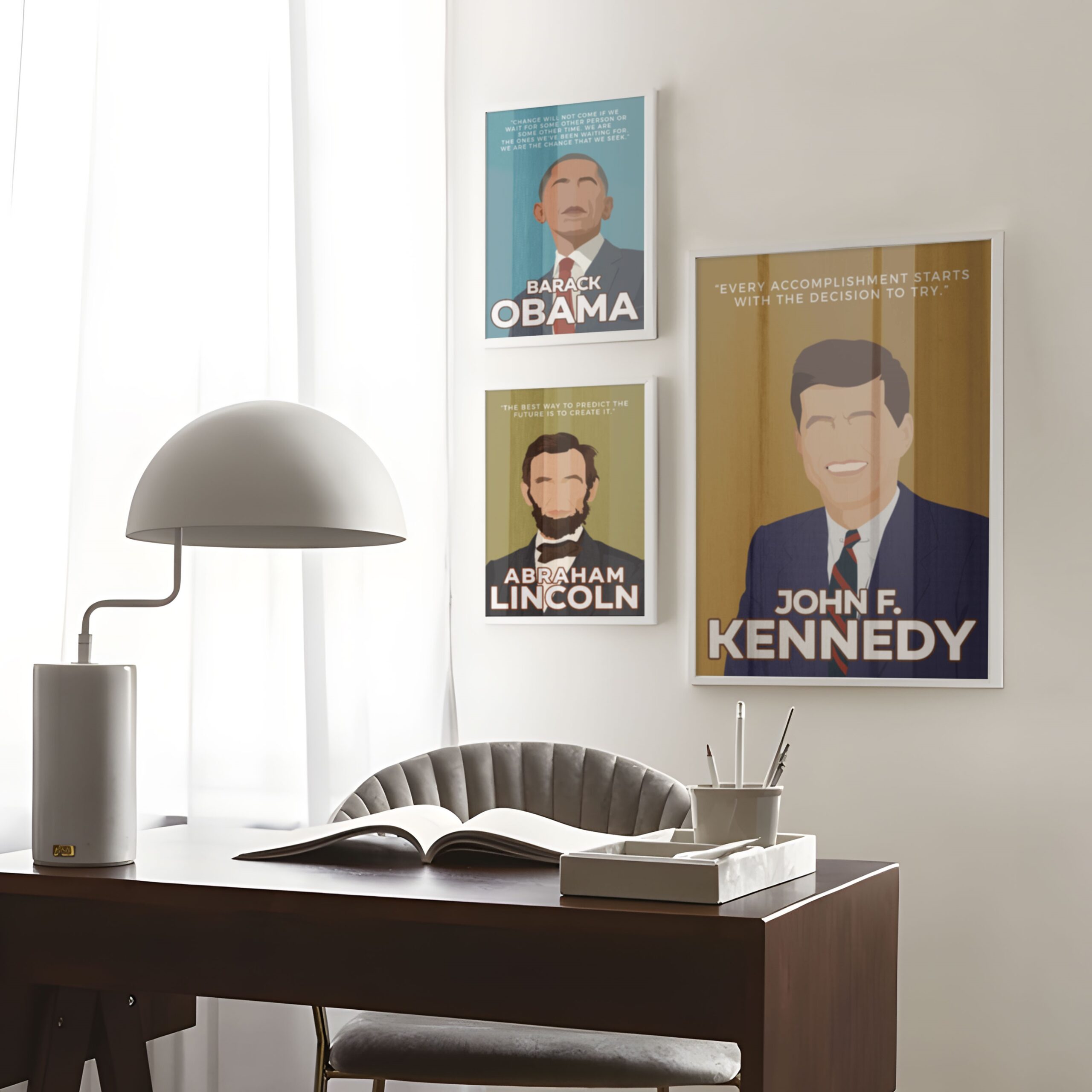 John Kennedy Motivational Quote Wall Art - Image 5