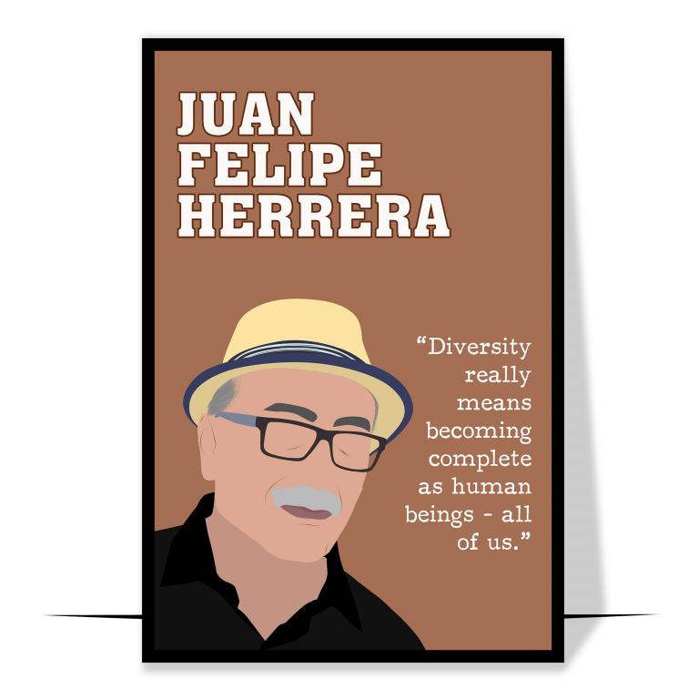 Juan Felipe Herrera Hand-drawn Wall Art