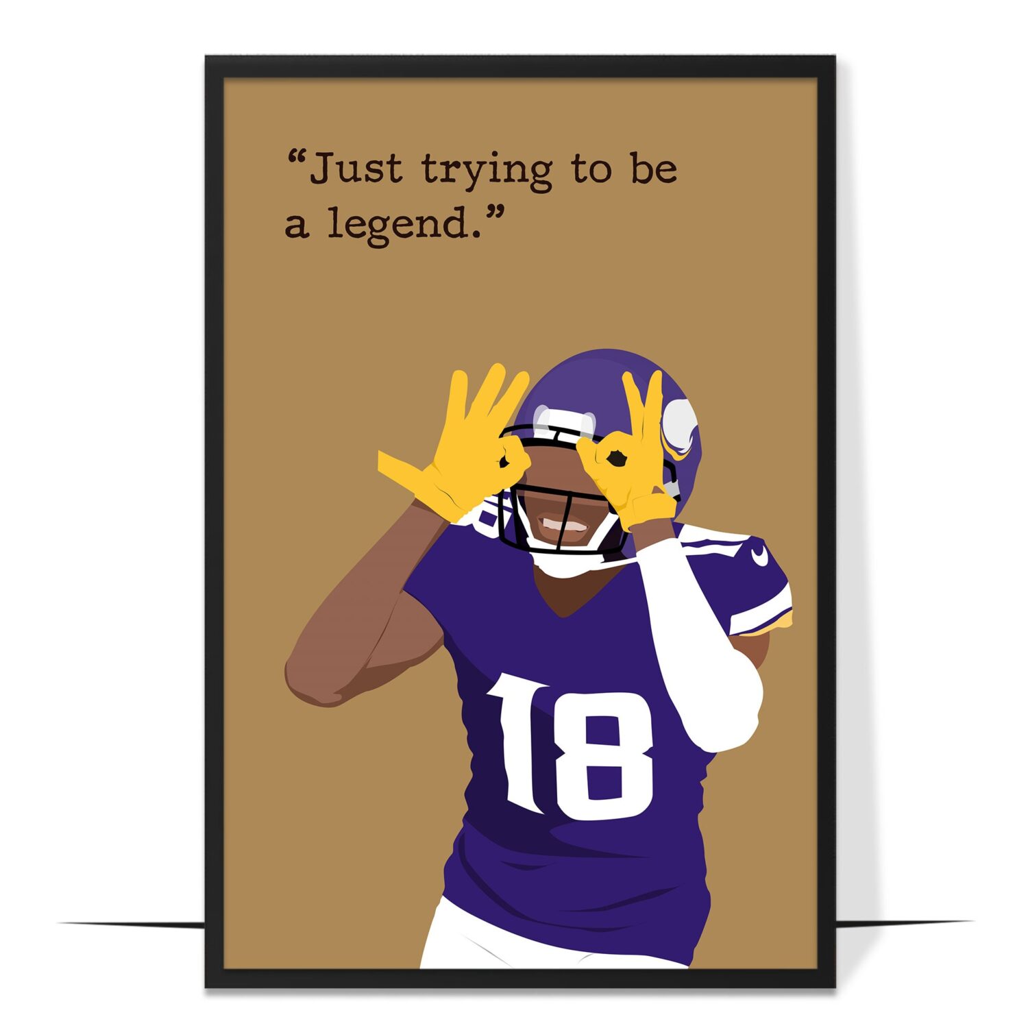 Justin Jefferson Hand-drawn Wall Art