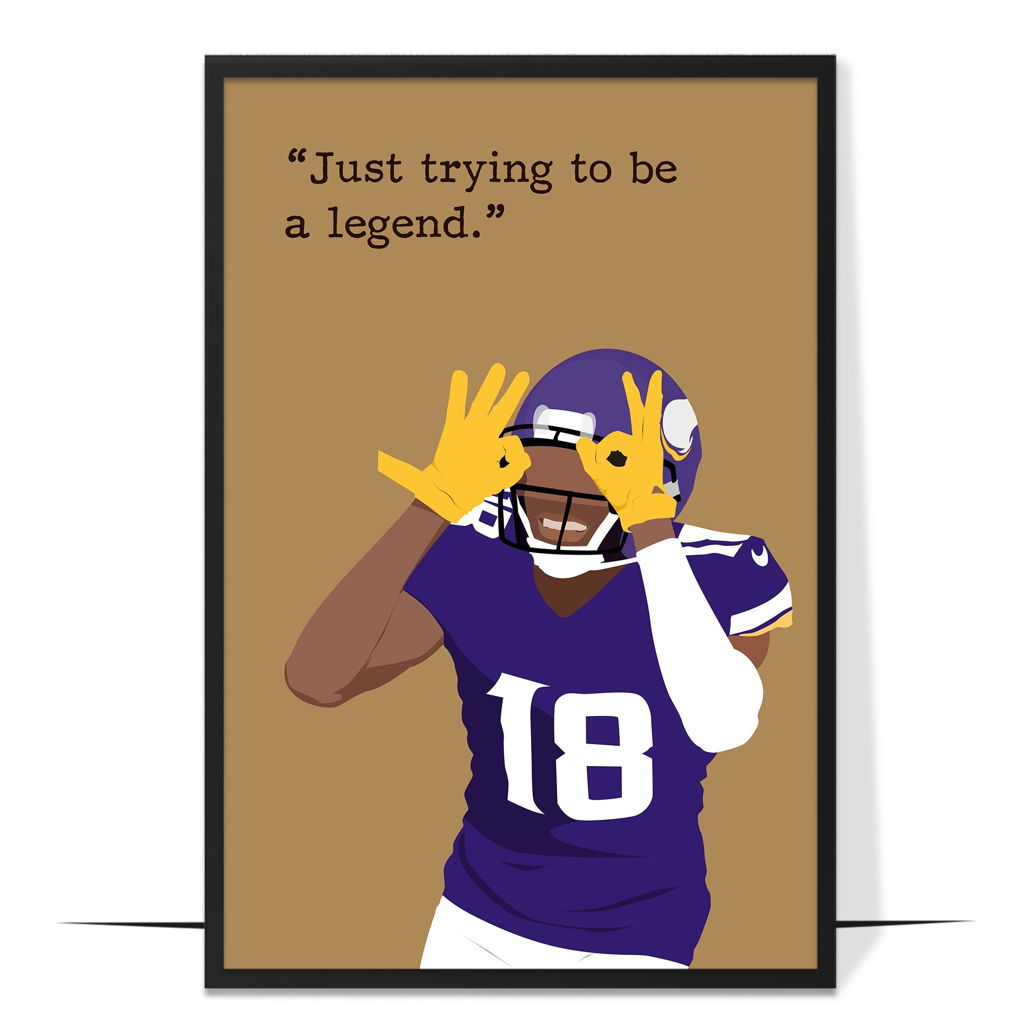 Justin Jefferson Hand-drawn Wall Art