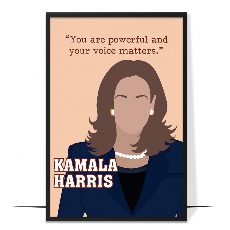 Kamala Harris Hand-drawn Wall Art