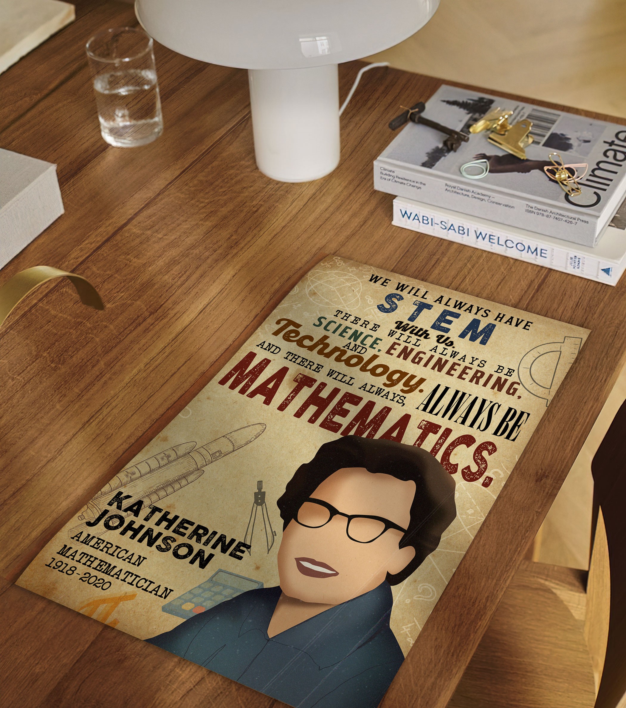 Katherine Johnson Inspirational Quote Wall Art - Image 2