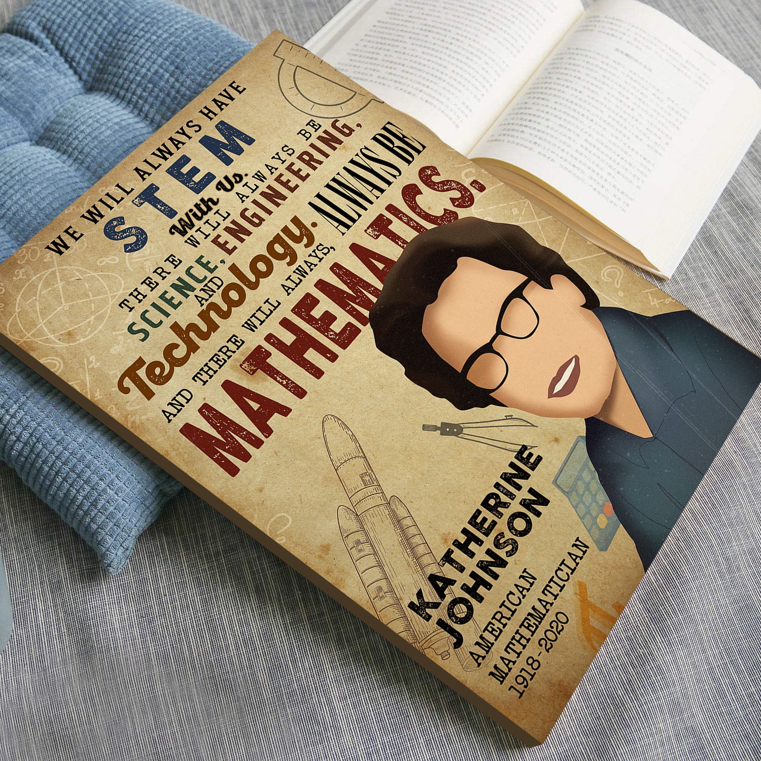 Katherine Johnson Inspirational Quote Wall Art - Image 4