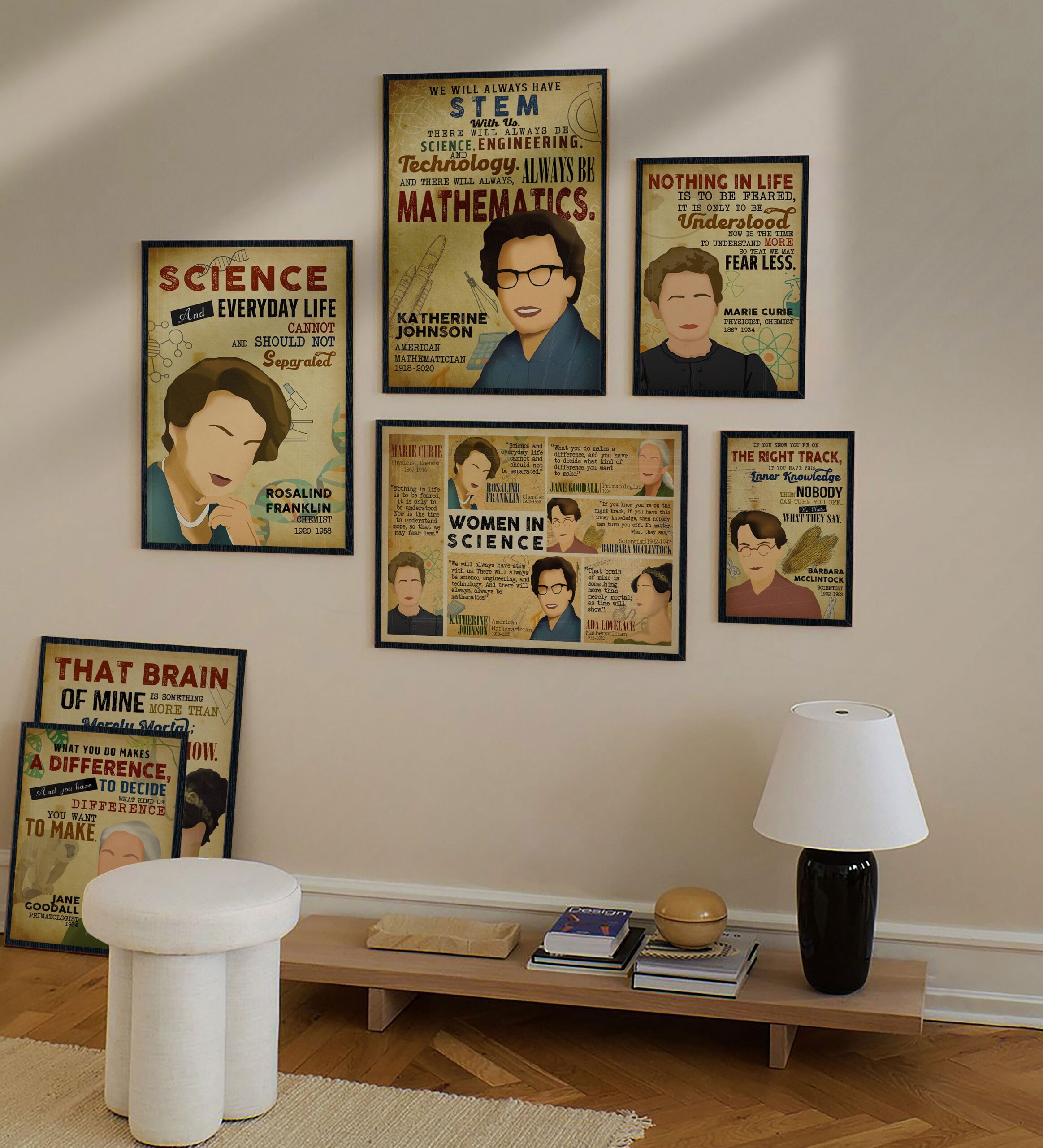 Katherine Johnson Inspirational Quote Wall Art - Image 6