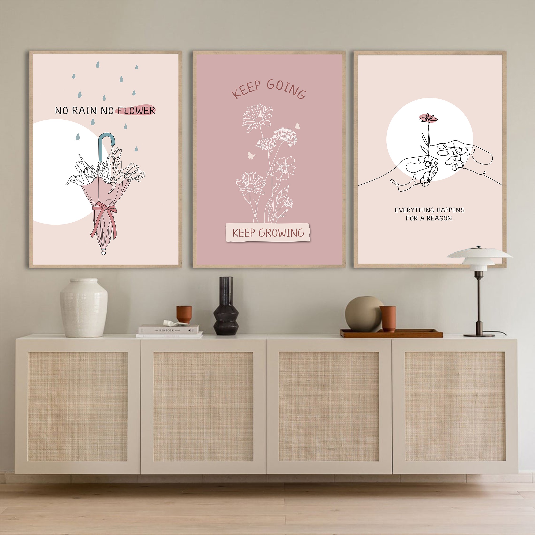 Keep Growing Positive Mental Health Abstract Wall Art - Image 6