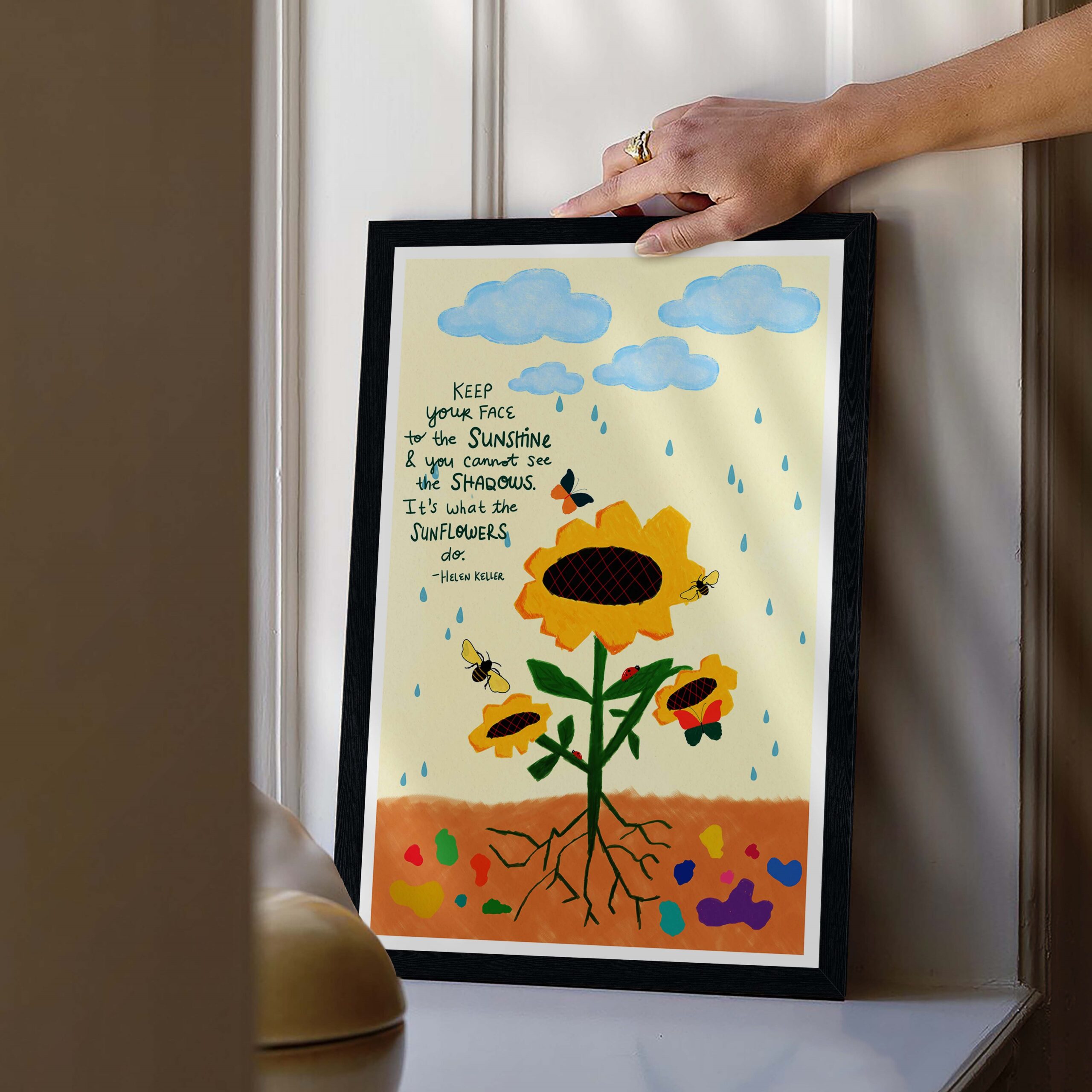 Keep Your Face Colorful Mental Health Wall Art - Image 3