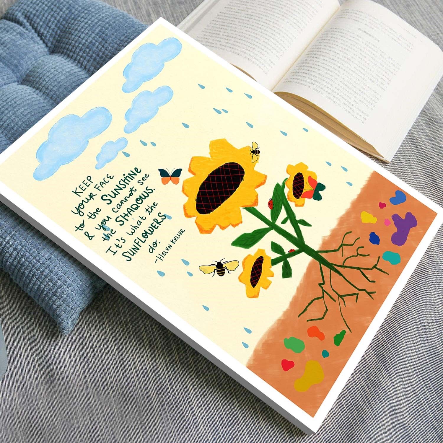 Keep Your Face Colorful Mental Health Wall Art - Image 4