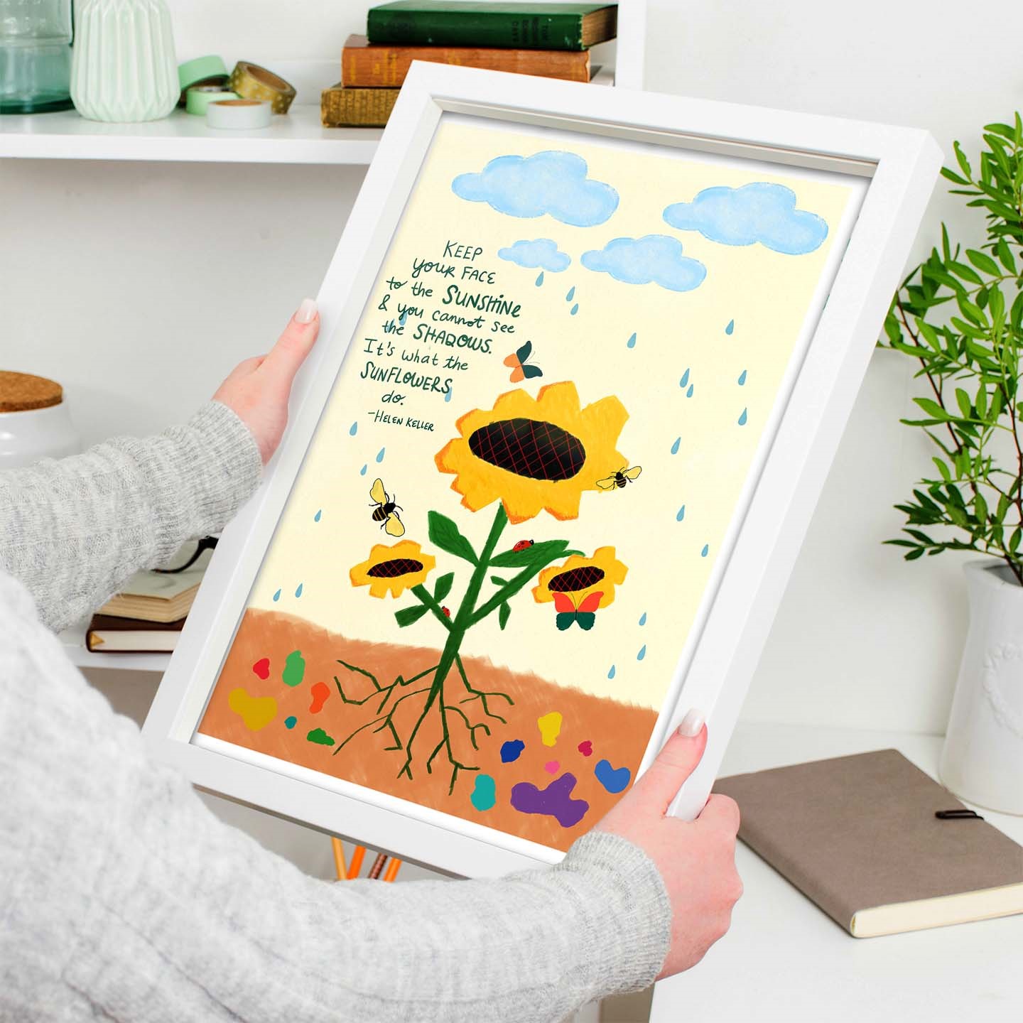 Keep Your Face Colorful Mental Health Wall Art - Image 5