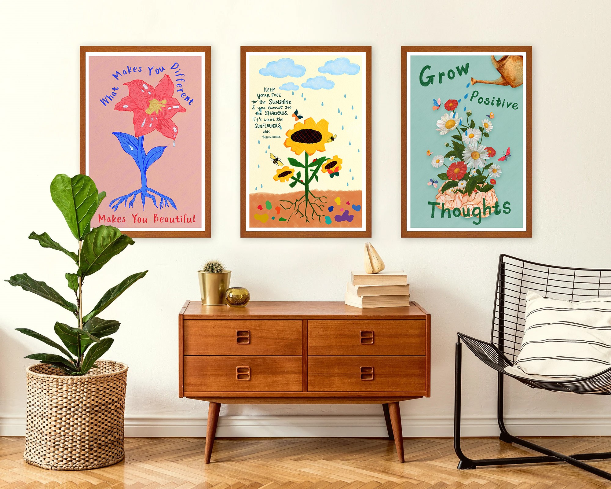 Keep Your Face Colorful Mental Health Wall Art - Image 6