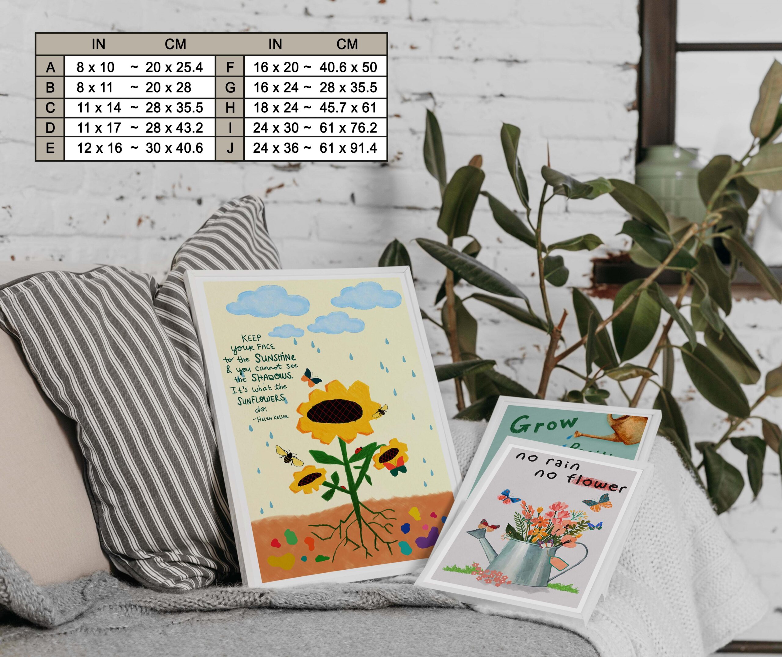 Keep Your Face Colorful Mental Health Wall Art - Image 7