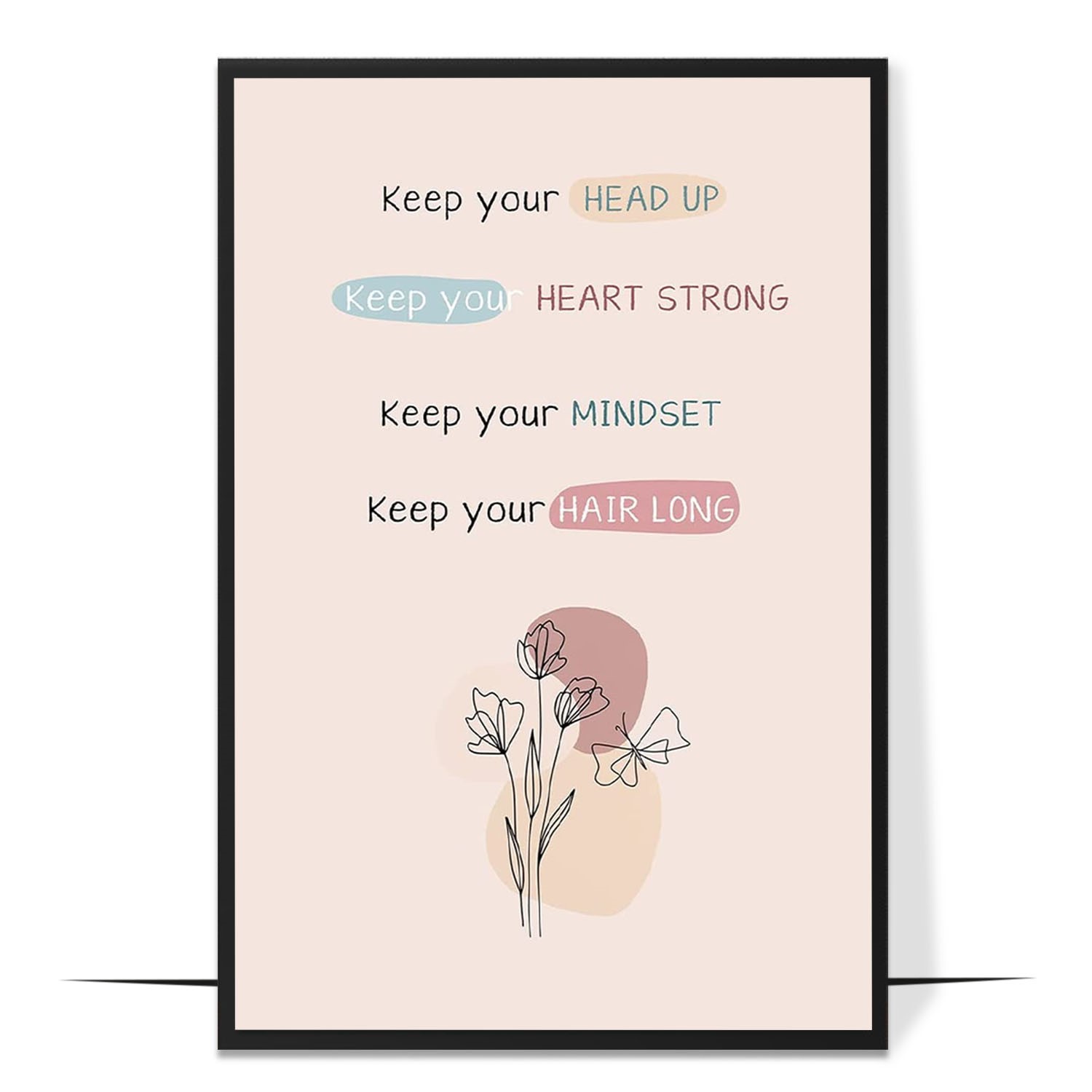 Keep Your Positive Abstract Wall Art