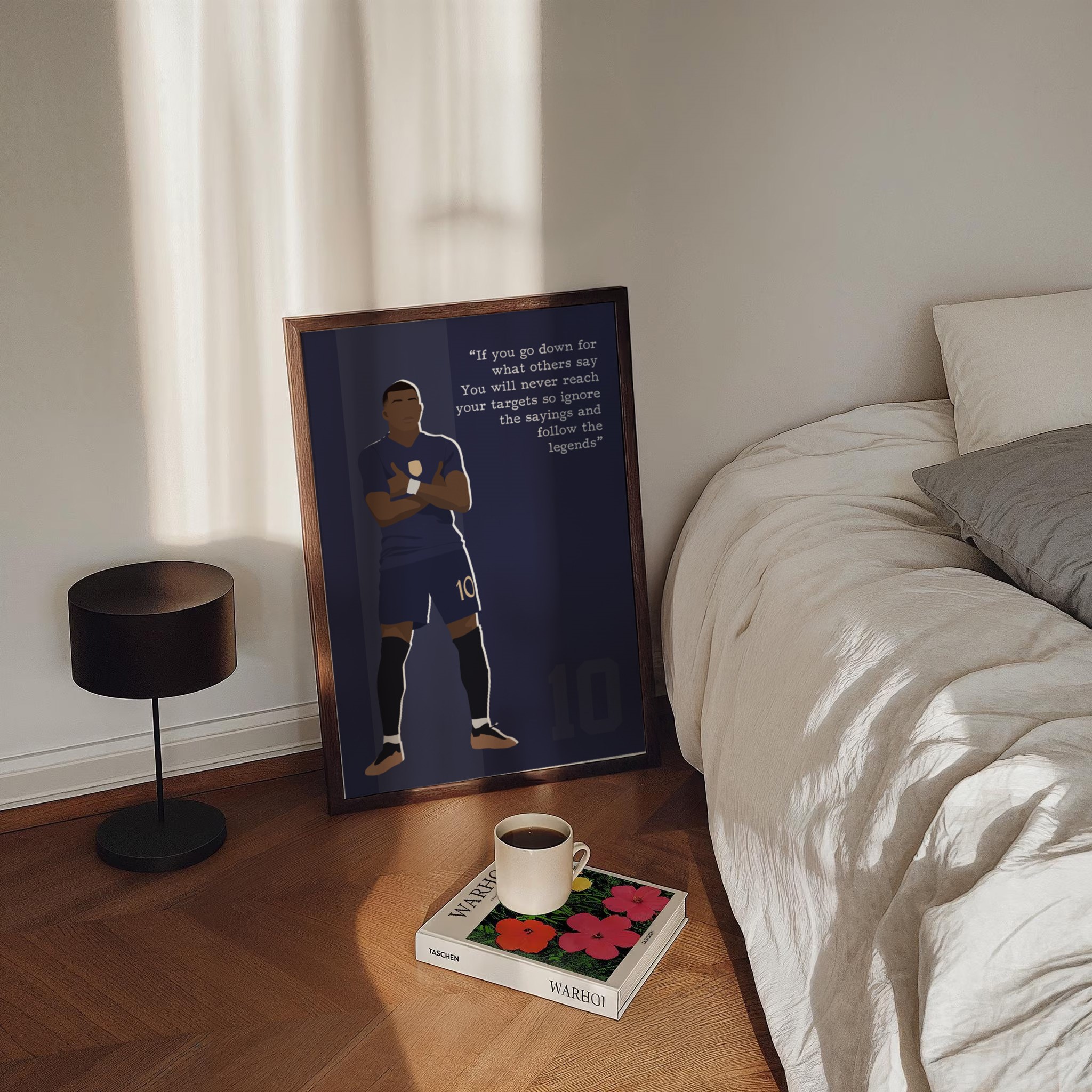 Kylian Mbappe Soccer Superstar Motivational Quote Wall Art - Image 2