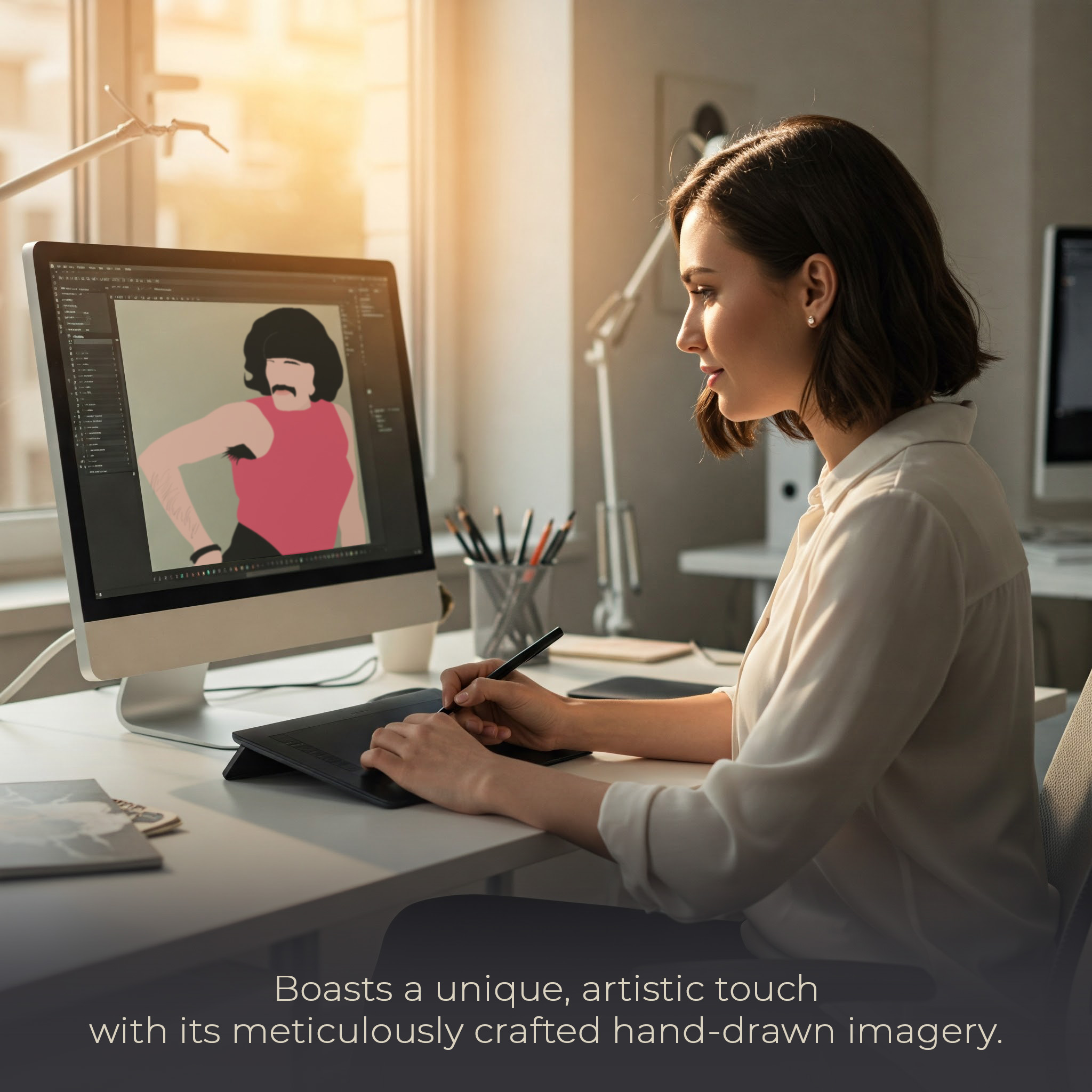 LGBTQ Leaders Inspirational Pride Unframed 16x24in Laminated Hand-drawn Wall Art - Image 4