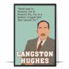 Langston Hughes Author Hand-drawn Wall Art