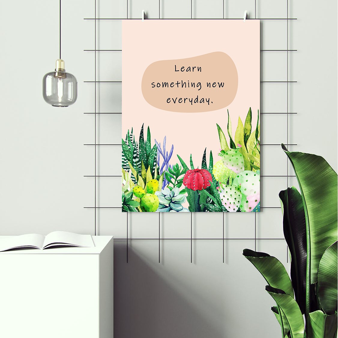 Learn Something New Everyday Growth Mindset Wall Art - Image 2