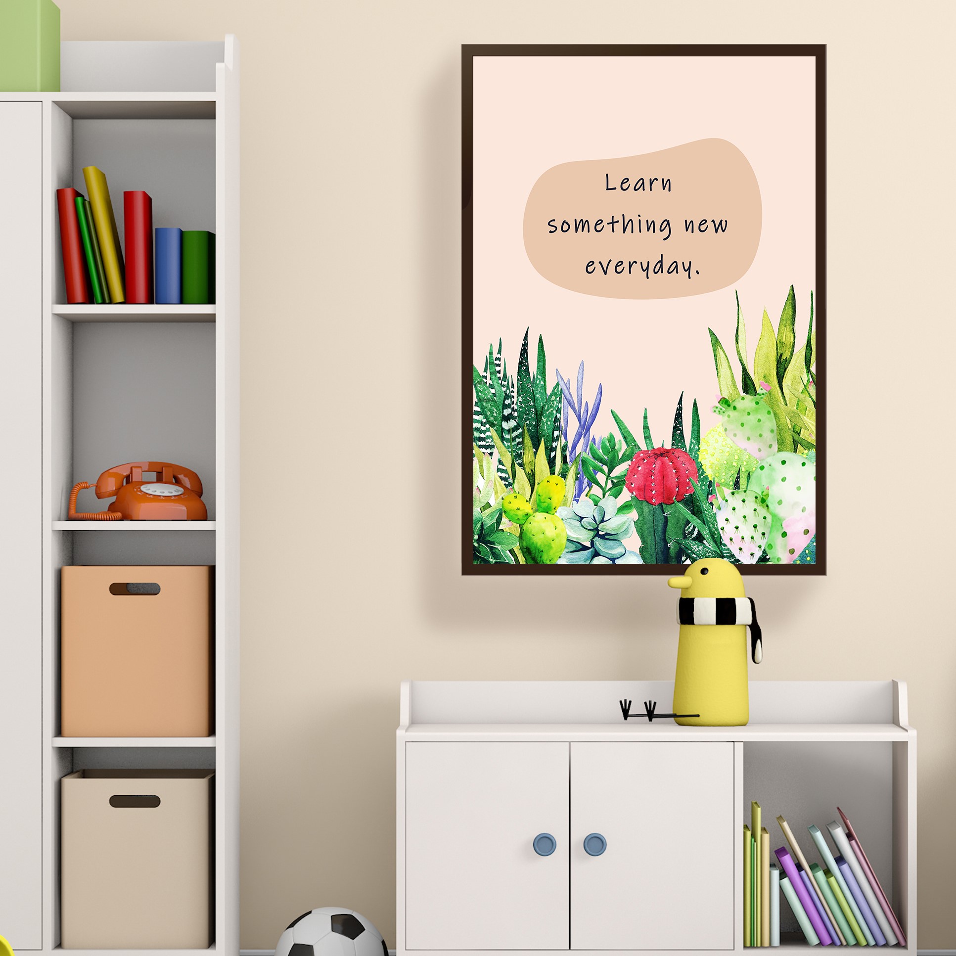 Learn Something New Everyday Growth Mindset Wall Art - Image 3