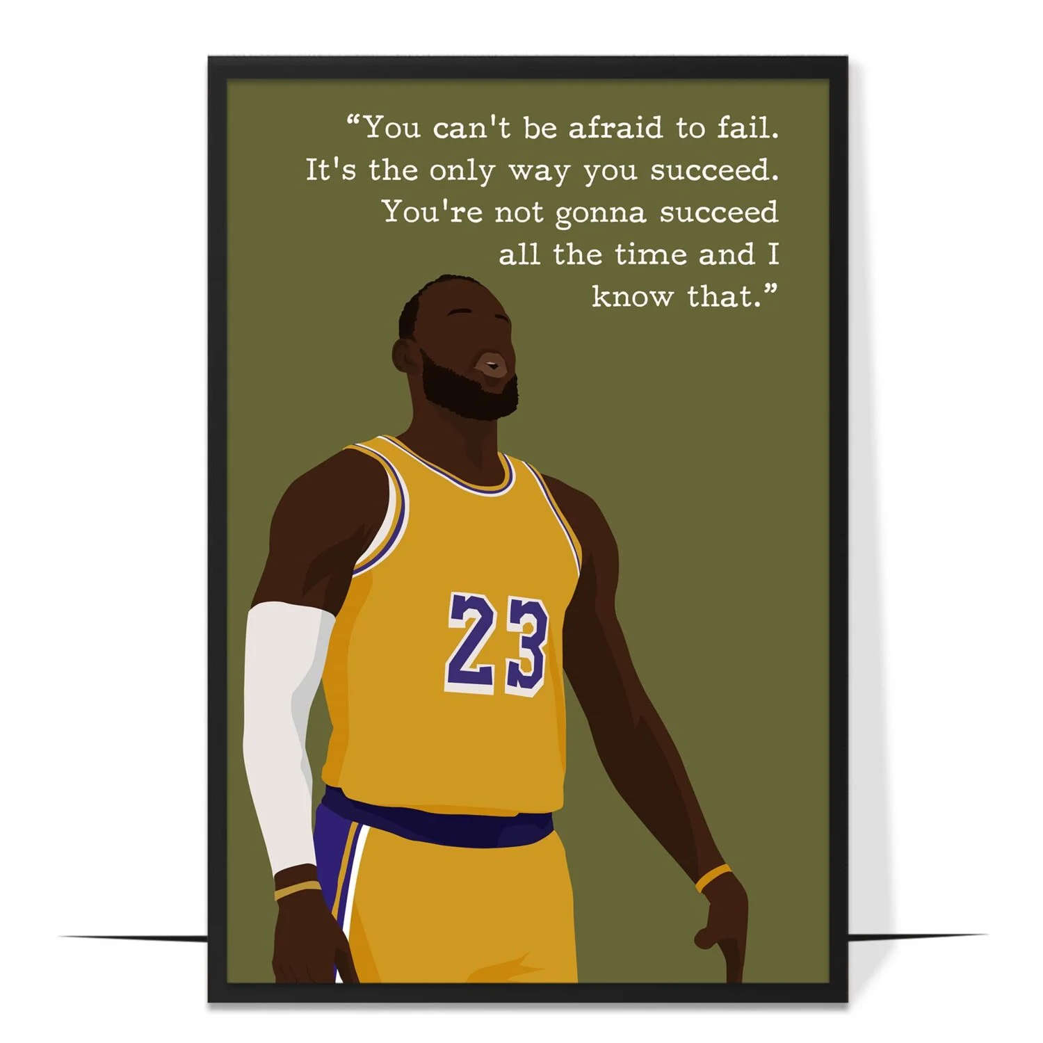 Lebron James Hand-drawn Basketball Wall Art