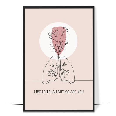 Life Is Tough Abstract Wall Art