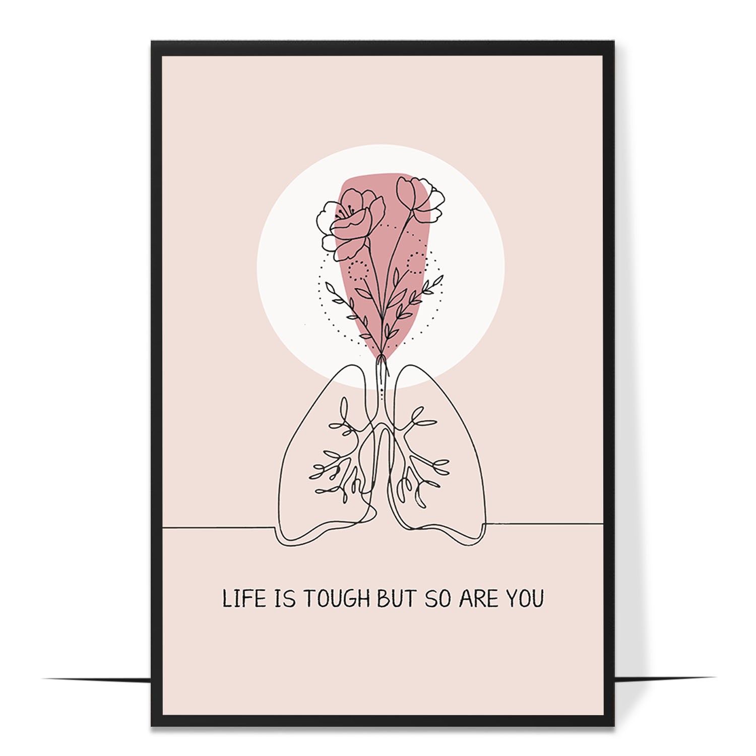 Life Is Tough Abstract Wall Art