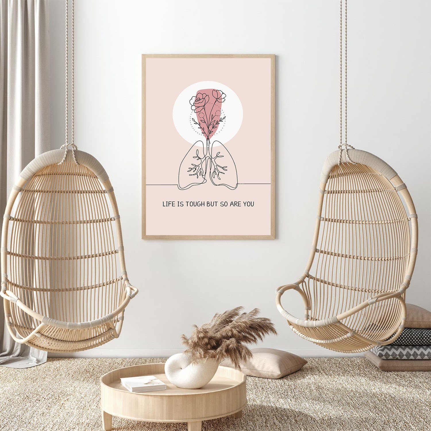 Life Is Tough But So Are You Mental Health Wall Art - Image 4