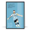 Lionel Messi Hand-drawn Soccer Wall Art