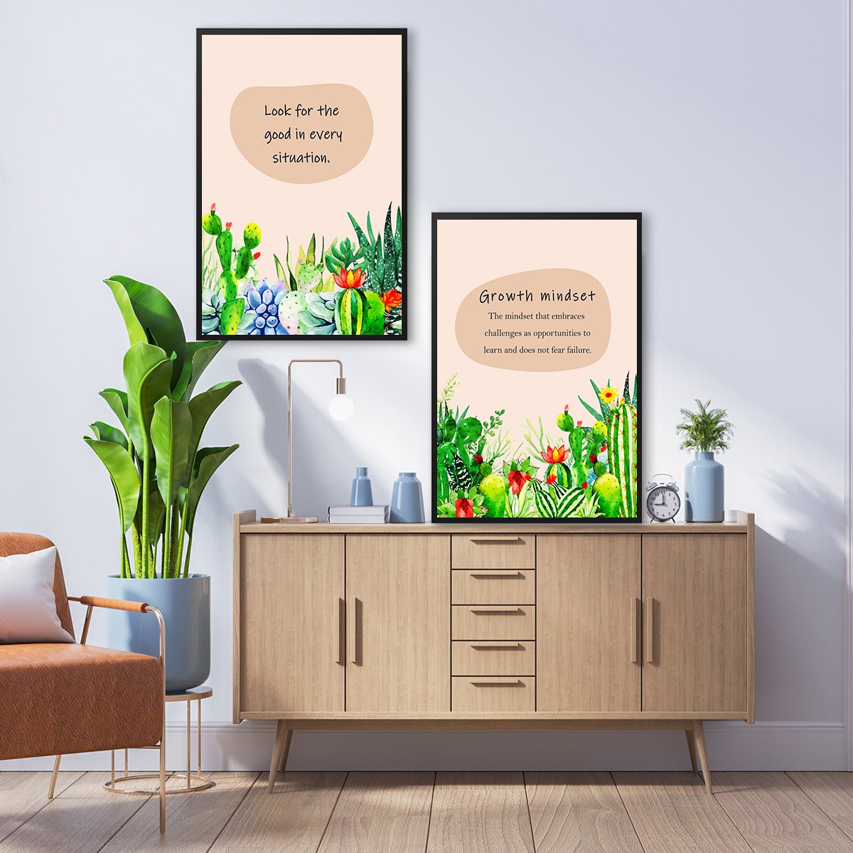 Look for The Good Growth Mindset Motivational Wall Art - Image 6