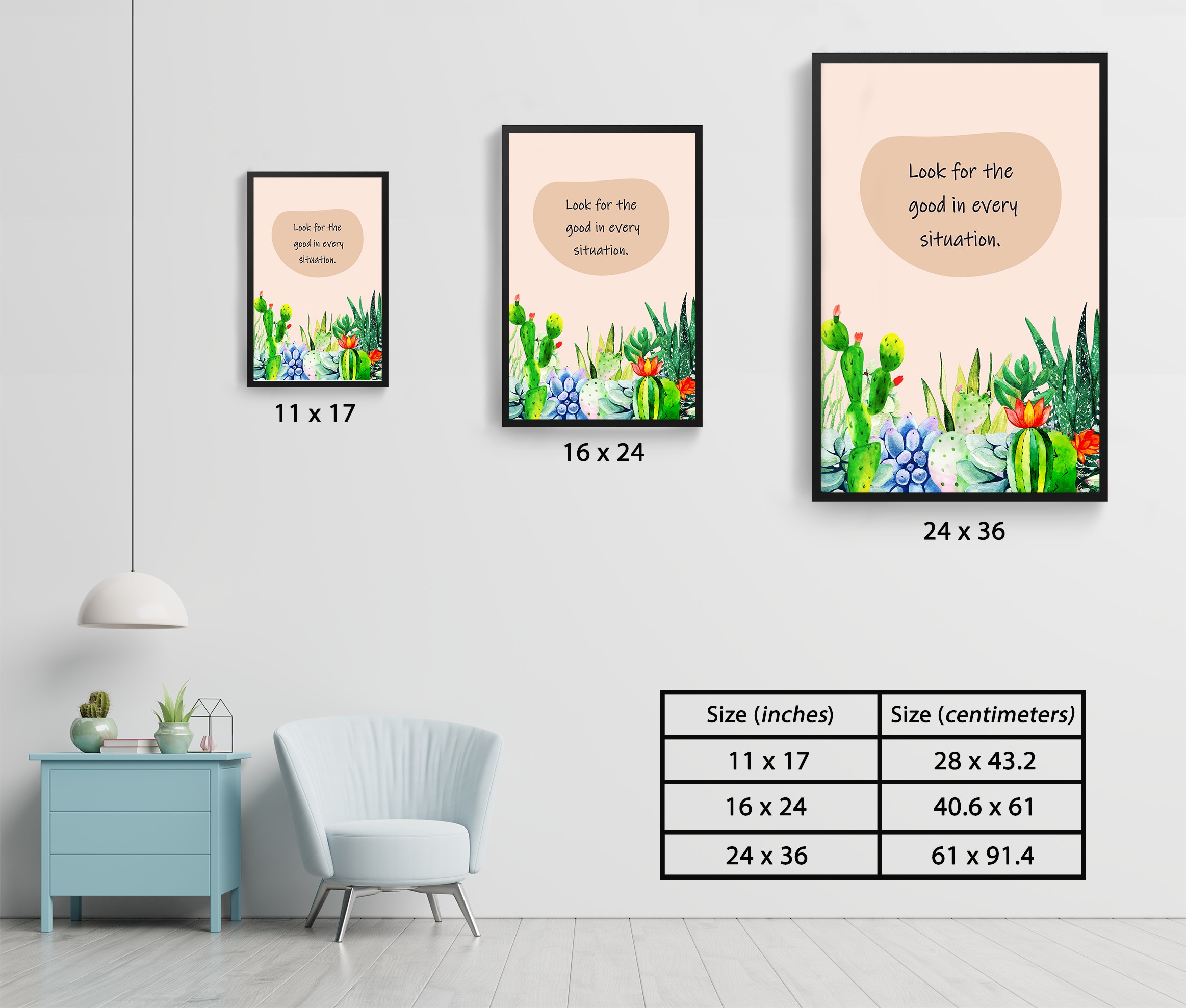 Look for The Good Growth Mindset Motivational Wall Art - Image 7