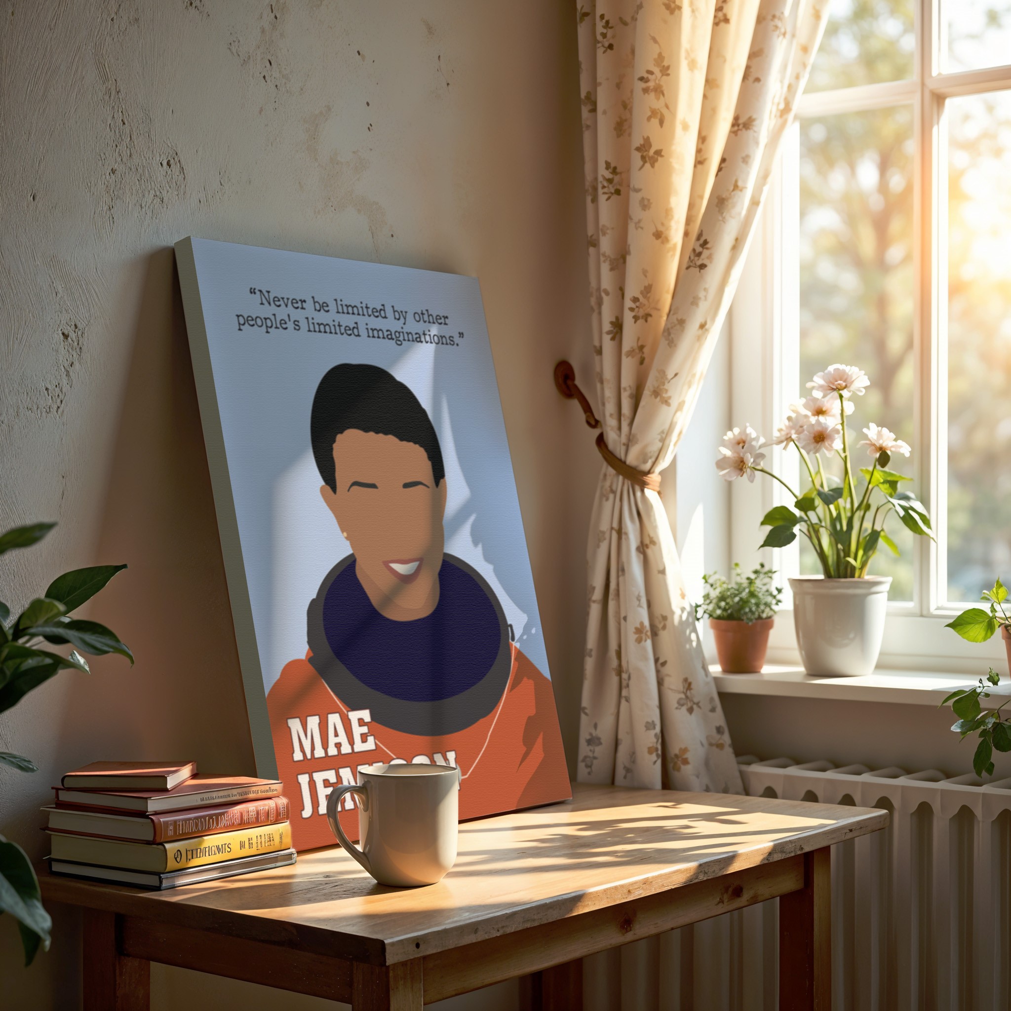 Mae Jemison Black Women Inspirational Quote Wall Art - Image 3