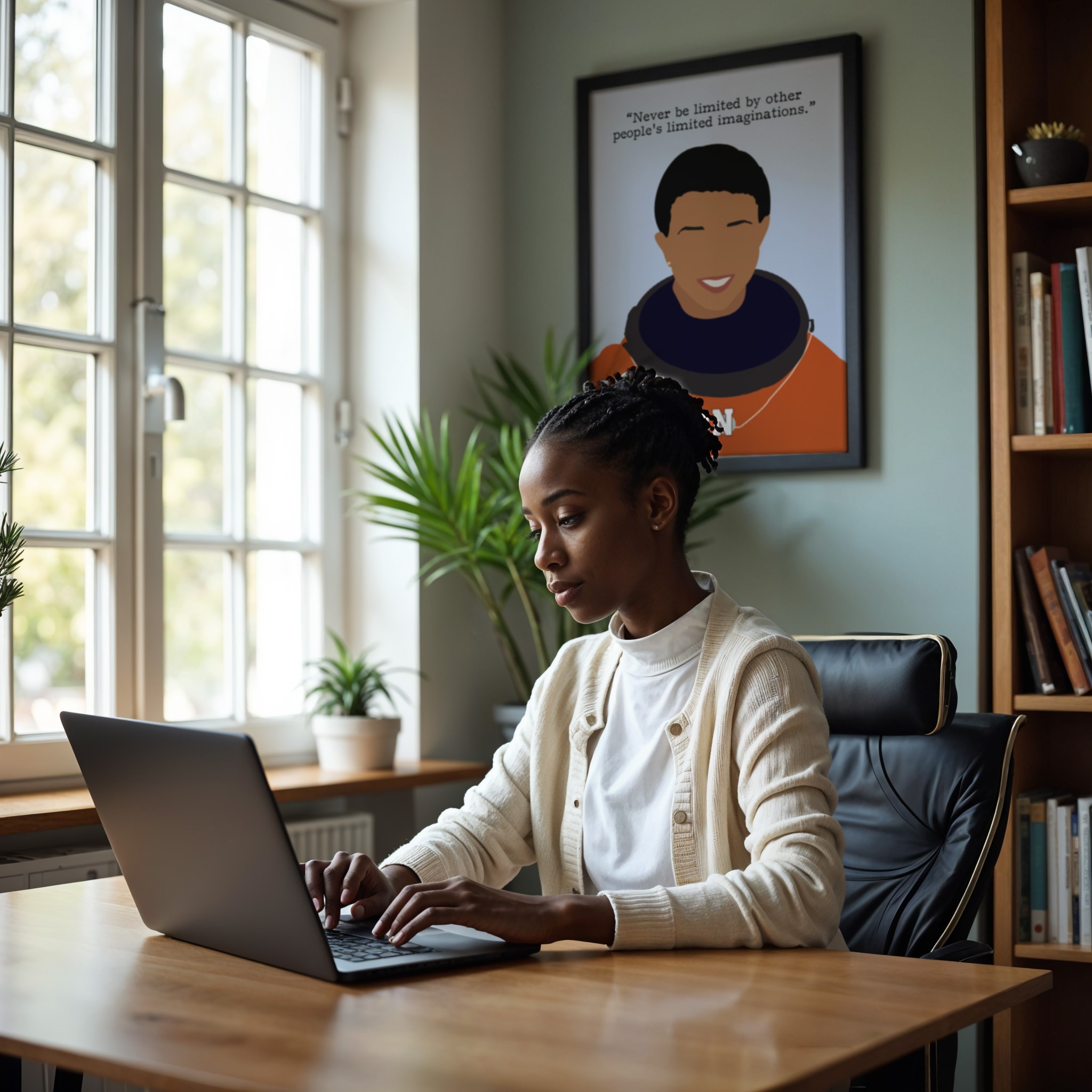 Mae Jemison Black Women Inspirational Quote Wall Art - Image 4