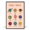 Make Space Positivity Wall Art