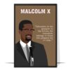 Malcolm X Black History Wall Art