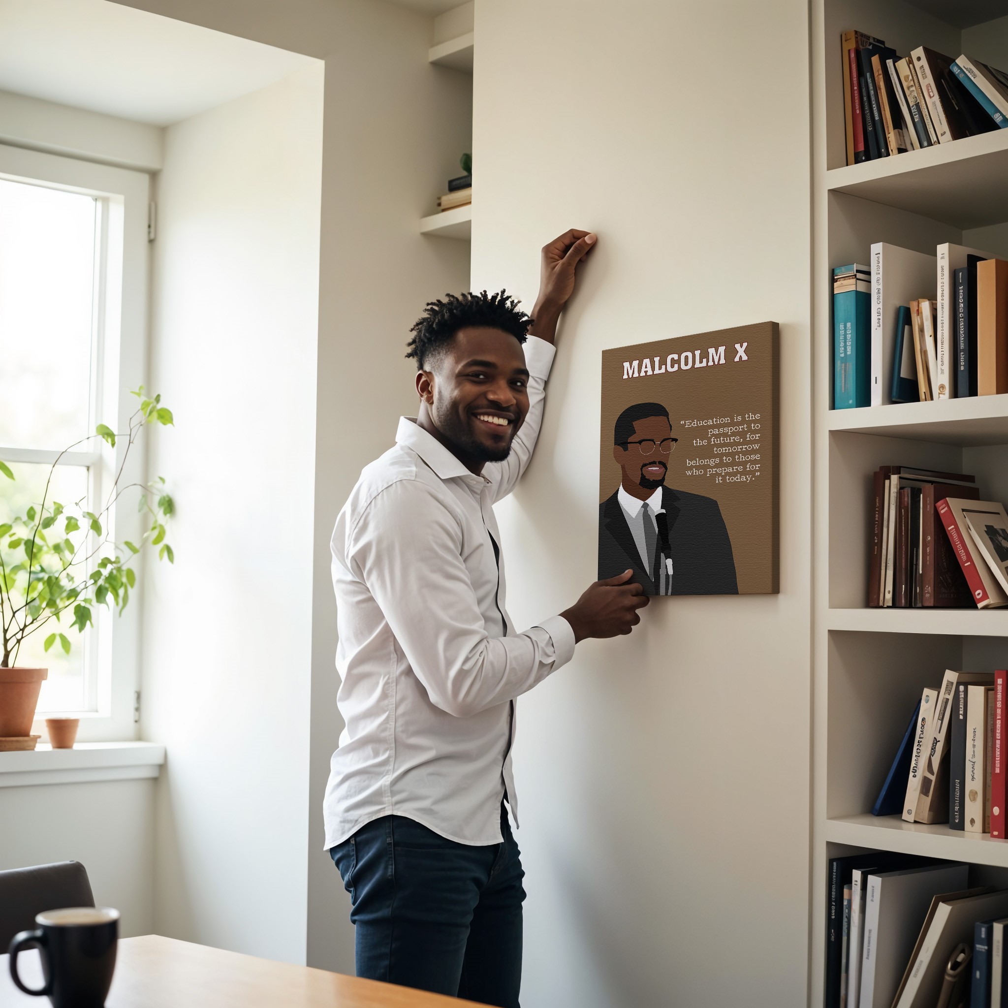 Malcolm X Activist Motivational Quote Wall Art - Image 4