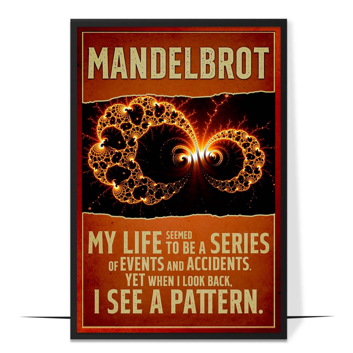 Mandelbrot Inspirational Quote Wall Art
